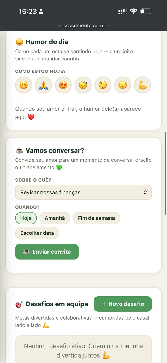 Nosso Espaço do casal