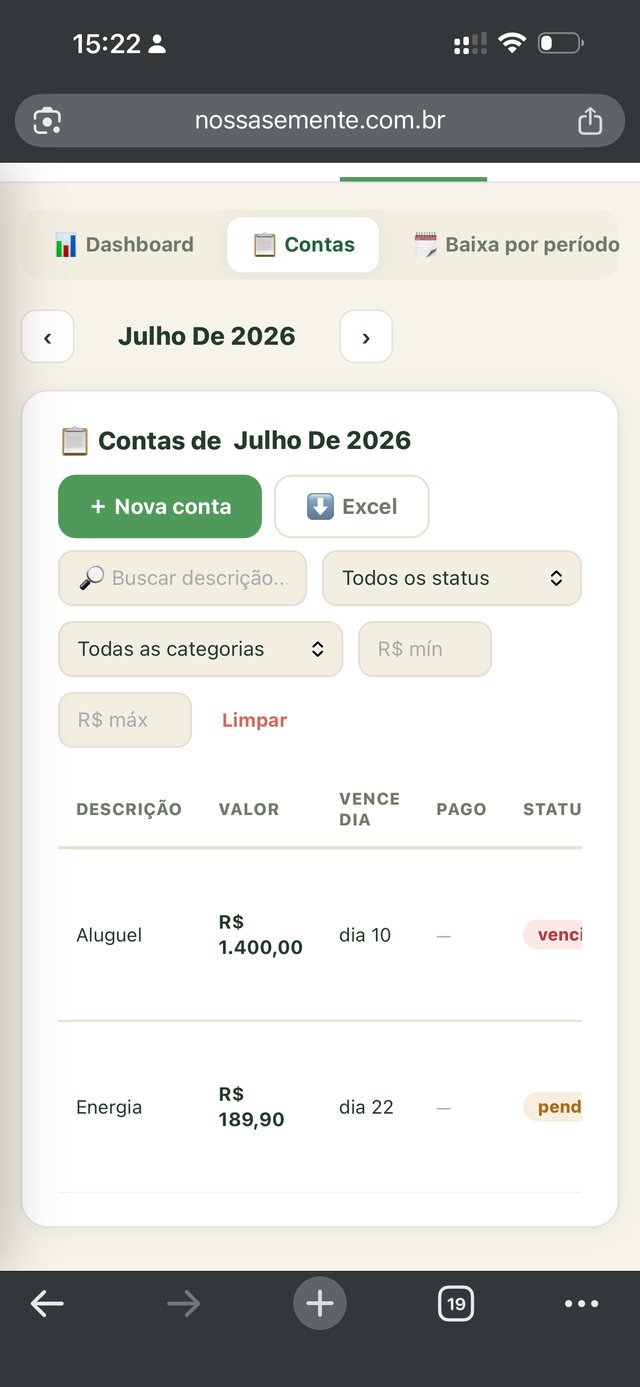 Contas a pagar